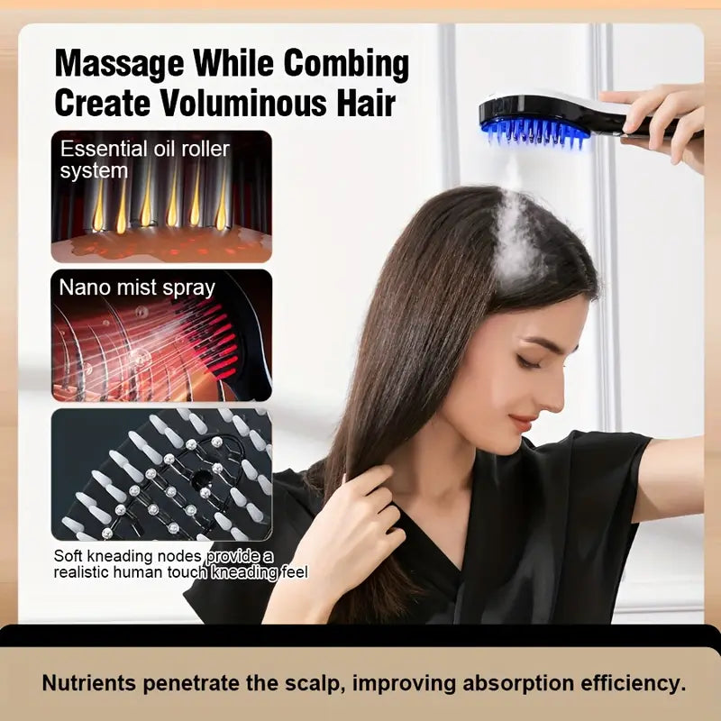 2-in-1 Ionic Hair Dryer & Straightening Comb – Smooth Styling Made Easy