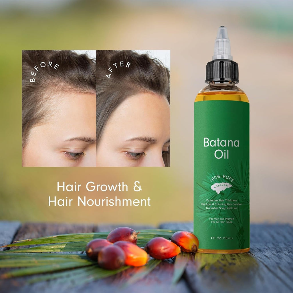 Batana Oil for Hair – 100% Pure Raw Honduran Oil, 4 oz