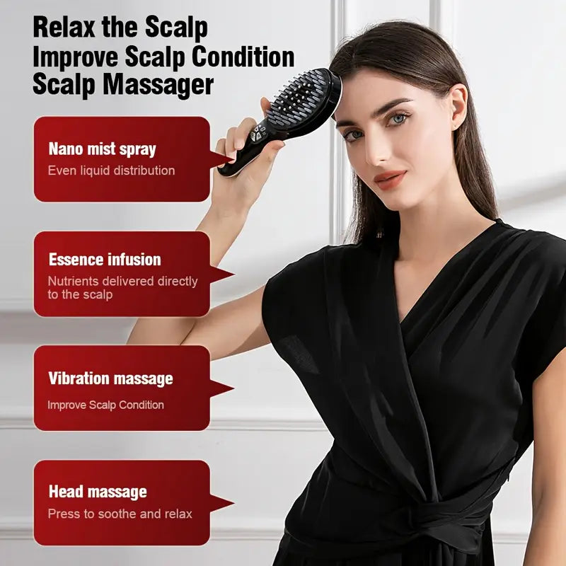 2-in-1 Ionic Hair Dryer & Straightening Comb – Smooth Styling Made Easy