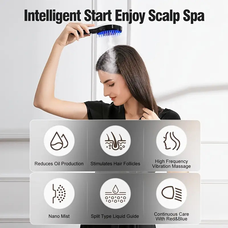 2-in-1 Ionic Hair Dryer & Straightening Comb – Smooth Styling Made Easy